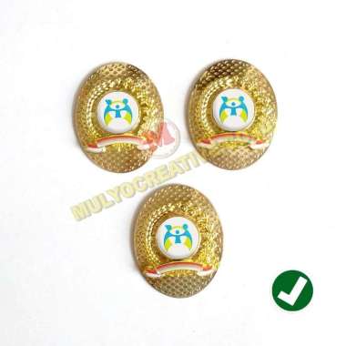 Pin Logo Pin KEMENPPPA Model Oval – Bros Logo Bahan Logam Mulyocreative
