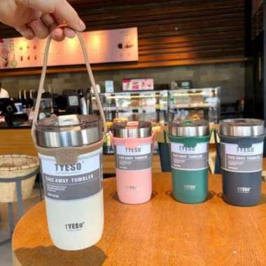 gelas coffee termos stainless tumbler premium mug kopi gift botol
