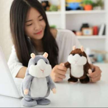 mainan boneka peniru suara boneka hamster mainan talking hamster