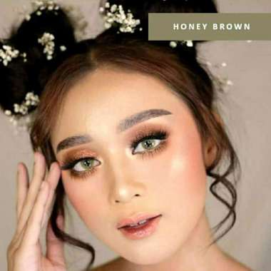 SOFTLENS HONEY BROWN/COKLAT by NEW MORE DUBAI NORMAL/MINUS(s.d -6.00) NORMAL HONEY BROWN