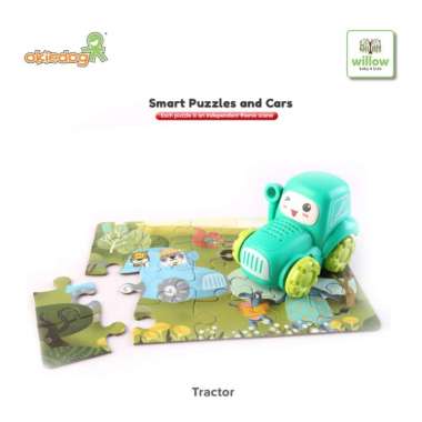 Okiedog Smart Puzzle And Car Mainan Anak Tractor