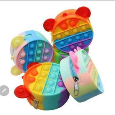 Dompet Pop it mainan dompet fidget push pop it bag