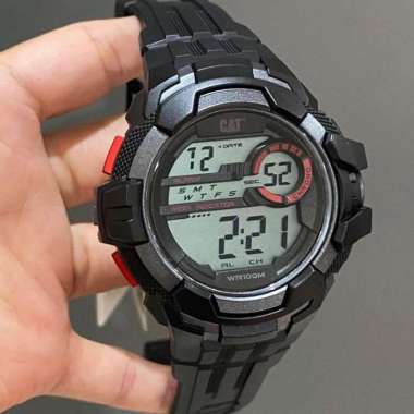 Jam Tangan Pria CATERPILAR CAT Tali Karet Hitam 1C.167.21.248 Original