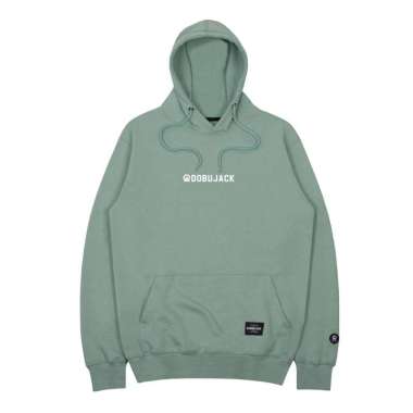 Dobujack Little Logo White Sage Green Hoodie XL
