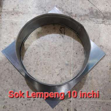 sok cerobong asap 10 inchi /konektor flexible cerobong ac. sok lempeng