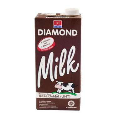 Promo Harga Diamond Milk UHT Chocolate 1000 ml - Blibli