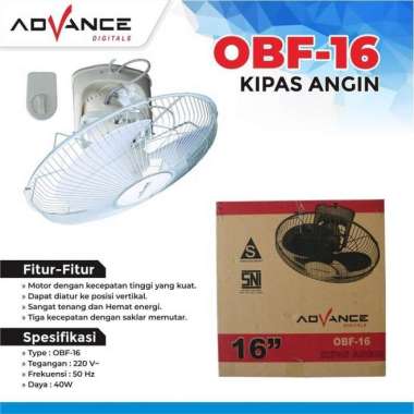 KIPAS ANGIN PLAFON ORBIT FAN 16 INCH ADVANCE OBF-16