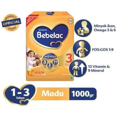 Bebelac 3 Madu 1000gr Susu 1-3 Tahun