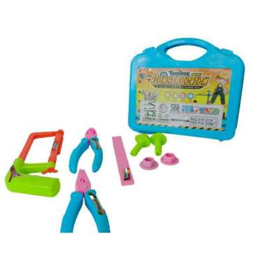 Mainan Edukasi Anak alat Kontruksi - Tool set koper - FH220