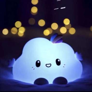 Lampu Tidur LED Karakter Awan / Lampu Tidur Lucu Tenaga Baterai Color