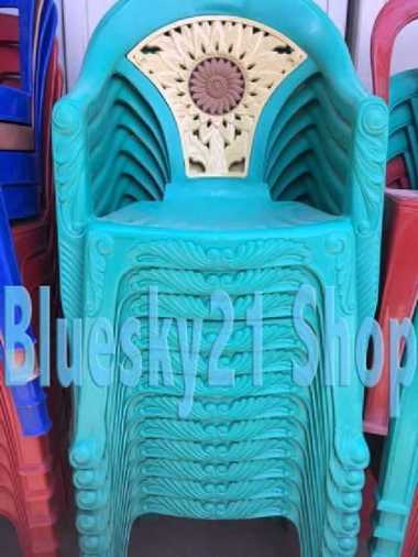 NAPOLLY BIG 636 KURSI PLASTIK SENDER TANGAN / KURSI SANTAI MOTIF BUNGA