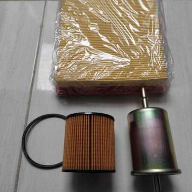 FULLSET FILTER UDARA + FILTER OLI pd + FILTER BENSIN MOBIL PEUGEOT 206