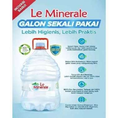 leminerale galon 15 liter (isi+galon) le minerale galon 15 liter