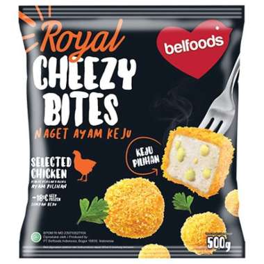 Promo Harga Belfoods Royal Nugget Cheezy Bites 500 gr - Blibli