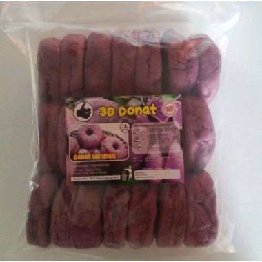 Donat Ubi Ungu 3D Beku Frozen isi 20