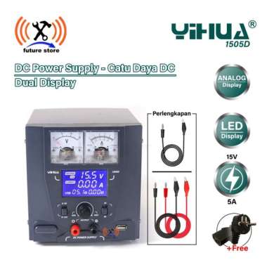Yihua 1505D Power Supply 15V 5A Whit Usb Fast Charger Original