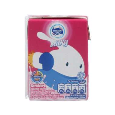 Promo Harga Frisian Flag Susu UHT Milky Zuzhu Zazha Strawberry 115 ml - Blibli