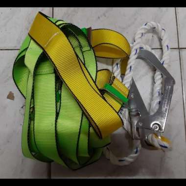 BODY HARNESS SINGLE BIG HOOK SAFETY BELT 1 HOOK BESAR