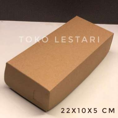 Box Kraft Coklat Untuk Kotak Packing Kue /Brownies / Sate / Kue Lapis