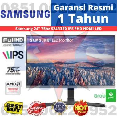 SAMSUNG S24R350 24R350 24" IPS FHD HDMI Monitor LED Samsung LS24R350 Black High Glossy