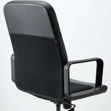 Kursi Kerja Kantor Putar Beroda Kuat RG Tinggi Bisa Disesuaikan_Hitam