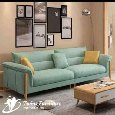Best seller sofa retro minimalis kursi tamu modern kayu jati kuat