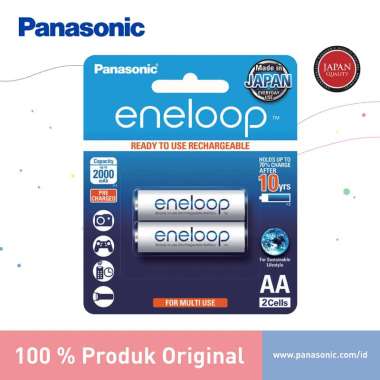 Panasonic Eneloop Baterai Rechargeable AA 2pc Battery Rechargeable A2