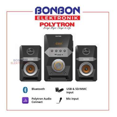 POLYTRON PMA 9522 Bluetooth Speaker Multimedia Karaoke