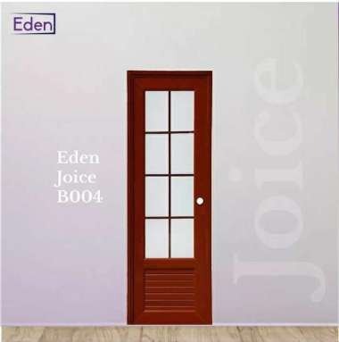 PINTU UPVC 70X198CM EDEN JOICE B004 COKLAT Buka Kiri