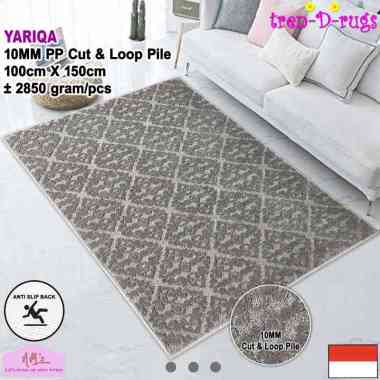 Tren-D-rugs Karpet plush 3d timbul polos permadani bulu alas lantai kamar tidur ruang tamu tebal hal