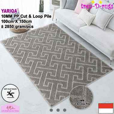 Tren-D-rugs Karpet plush 3d timbul polos permadani bulu alas lantai kamar tidur ruang tamu tebal hal