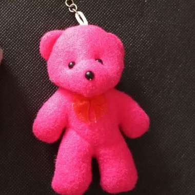 Boneka Gantungan Tas/Gantungan Kunci/Boneka Beruang. Merah Muda warna