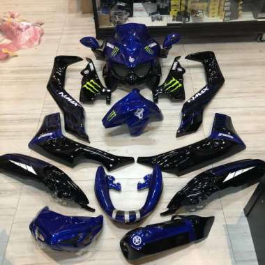 Full Set Komplit Body Predator All New Yamaha Nmax 2020 Biru Monster