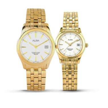 JAM TANGAN COUPLE ORIGINAL ALBA AXHK82 AXHK82X1 and ALBA AXT844 AXT844X1 JAM TANGAN ALBA ORIGINAL JA