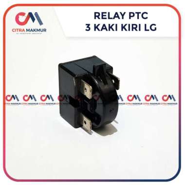 Relay PTC 3 kaki Kiri atas bawah LG Kulkas kompresor tiga pin terminal