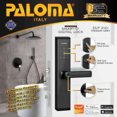 PALOMA DLP 2101 Digital Lock Smart Home Kunci Pintu Door Handle WiFi