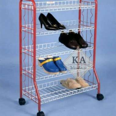 Rak Sepatu Besi / Rak Besi Master Susun 5 (/) - Biru ORIGINAL 100 % Multicolor