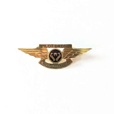 Brevet Wing Logo Pilot Drone Wing Komunitas Drone Mulyocreative