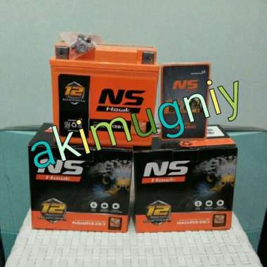 Aki Motor Ns Hawk Nxz67 Garansi 12 Bulan 12V 7Ah
