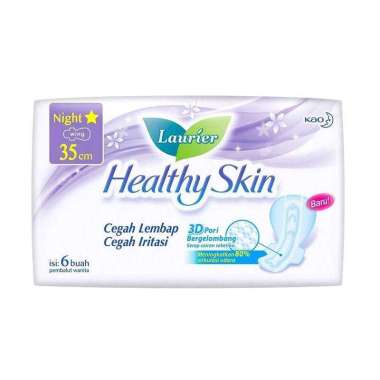 Promo Harga Laurier Healthy Skin Night Wing 35cm 6 pcs - Blibli