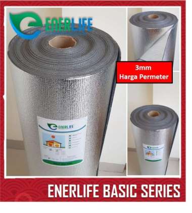 Harga Alumunium Foil Atap Foam Double 3mm Per meter EnerLife B-3M2