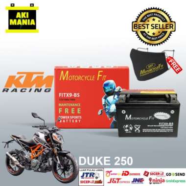 Aki Motor Ktm Duke 250 Fitx9Bs Aki Kering Motorcycle Fit Ytx9Bs