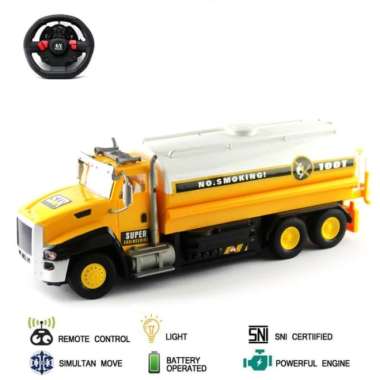 Mainan Mobil Remote Control RC Truk Tanki Bensin Multicolor