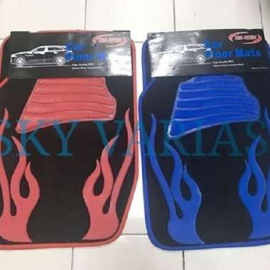 Karpet Mobil Bludru Universal Rush Red