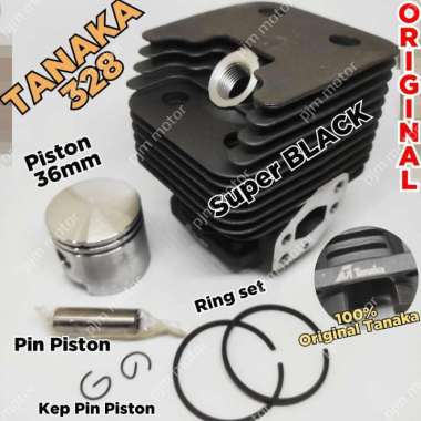 TANAKA BG 328 CYLINDER BLOCK BLOK KOMPLIT MESIN POTONG RUMPUT 318 338