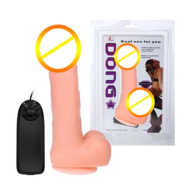 Luna Dong Vibrator Dildo Rotation Alat Bantu Sex Wanita