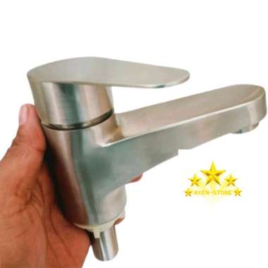 KRAN AIR WASTAFEL HITAM / DOFF SATIN STAINLESS STEEL SUS 304 doff