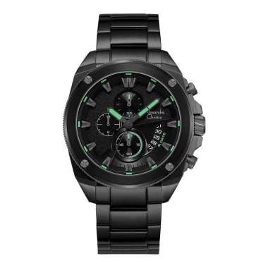 Alexandre Christie Chronograph AC 6646 MC BEPBALE Men Black Dial Black Stainless Steel Strap [Machtw