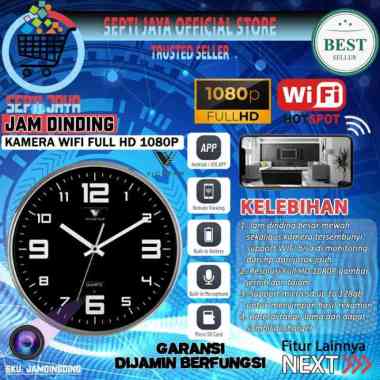 IP Kamera CCTV Jam Dinding Vicstar Ip Camera Wireless CCTV WIFI Clock