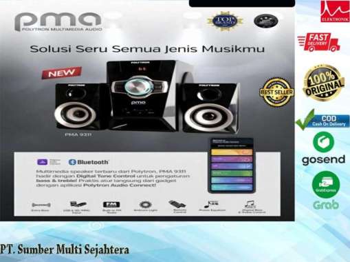 POLYTRON SPEAKER MULTIMEDIA PMA 9311 PMA9311 PMA-9311 GARANSI RESMI